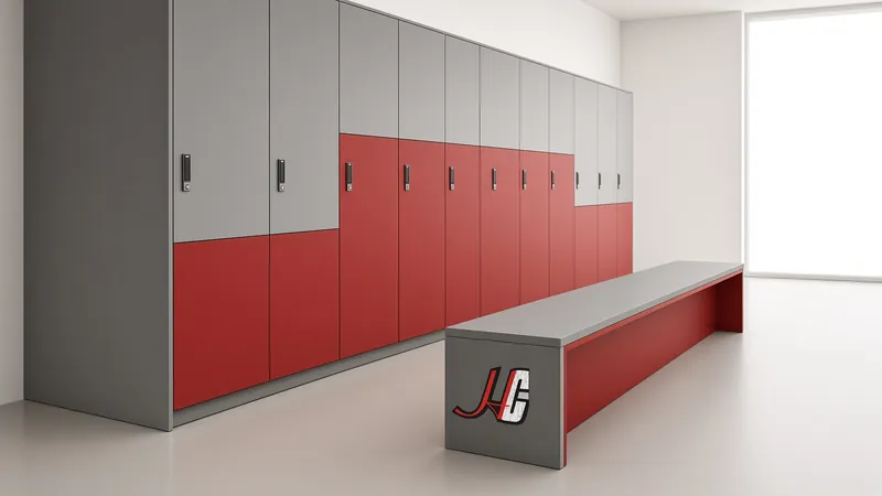 Tables and lockers